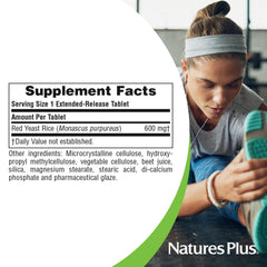 Graphic showing ingredients for herbal actives red yeast rice