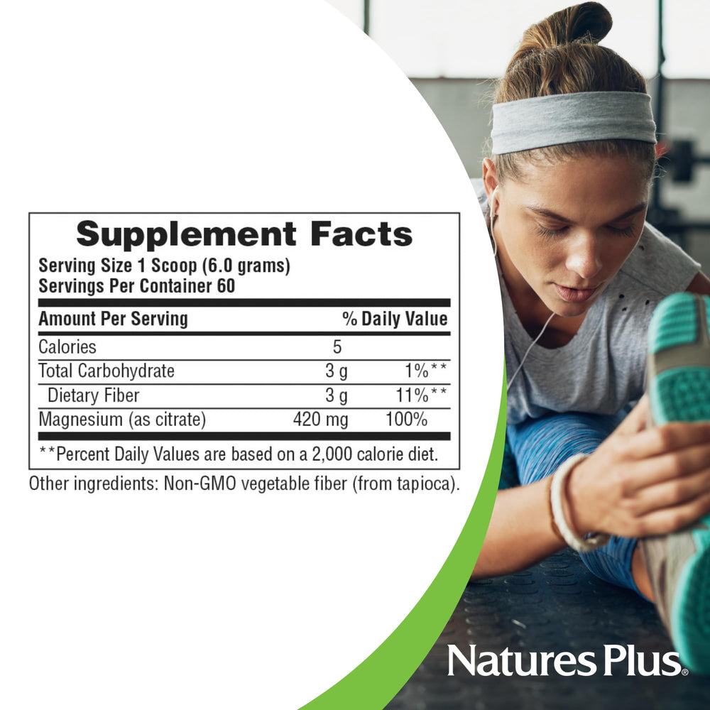 Non-GMO, gluten-free, vegan labeling on KalmAssure magnesium powder