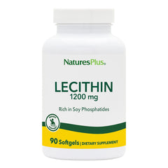 Bottle of NaturesPlus Lecithin 1200 mg softgels