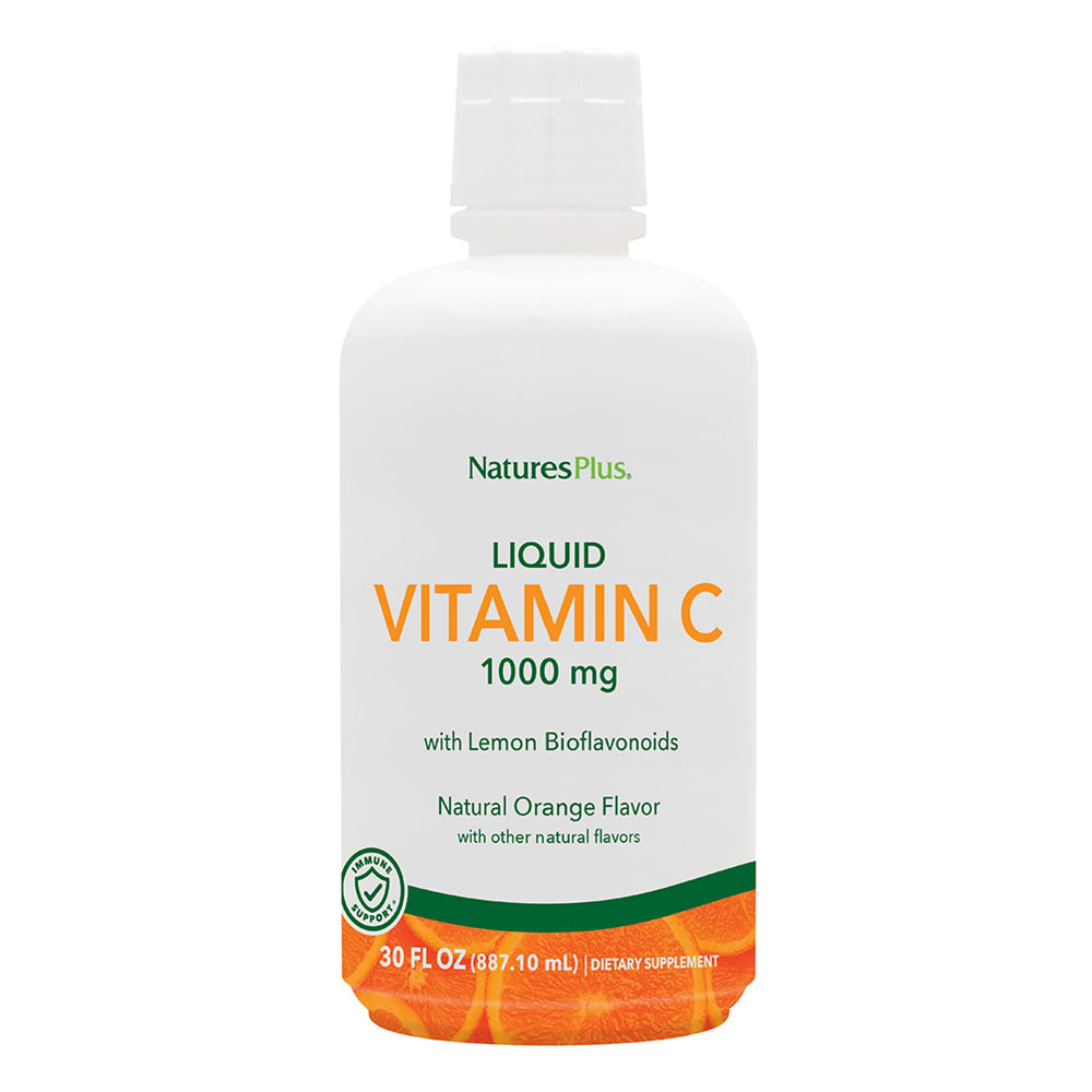 Bottle of NaturesPlus Liquid Vitamin C 1000 mg, 30 fl oz