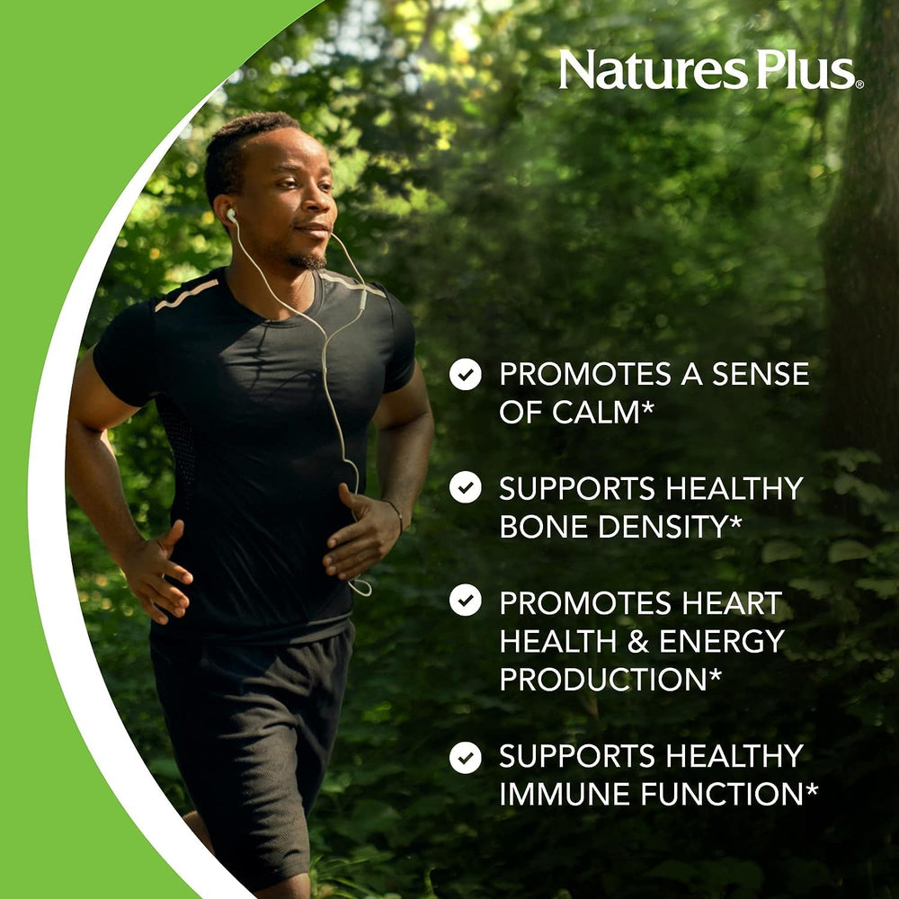 Ingredients and supplement facts for NaturesPlus Magnesium Citrate Gummies Raspberry