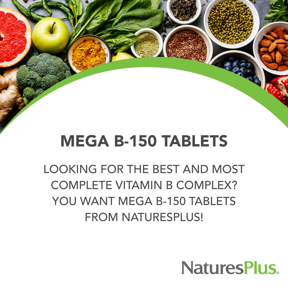 Serving size tablets for NaturesPlus Mega B-150