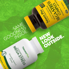 Close-up of sustained-release tablets in Mega-Stress Complex