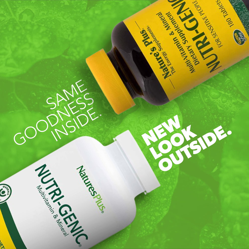 Label showing Nutri-Genic Multivitamin allergen information