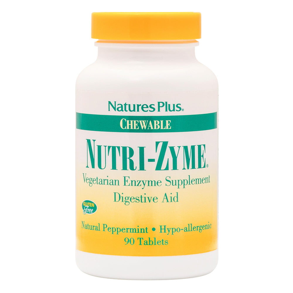 Nature's Plus Nutri-Zyme peppermint chewable tablets