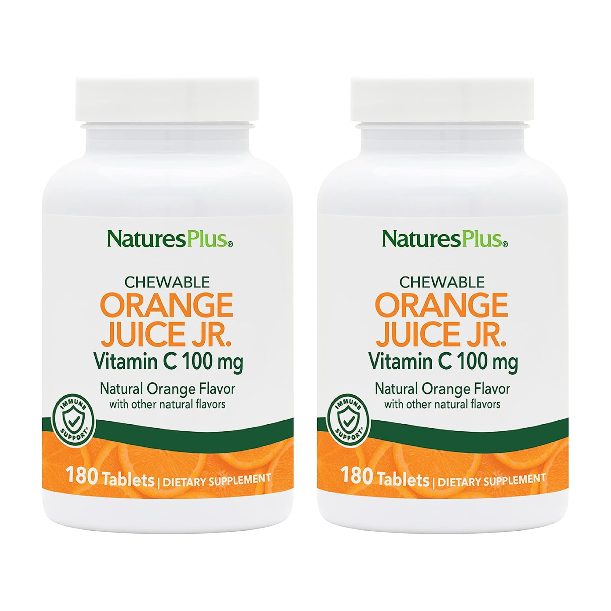 NaturesPlus Orange Juice Jr. vitamin C chewables bottle