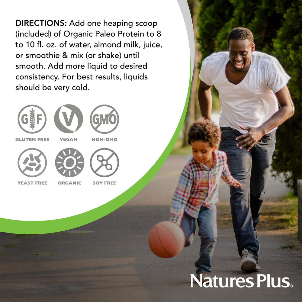 Nature's Plus Organic Paleo Protein hygienic packaging keeps powder fresh