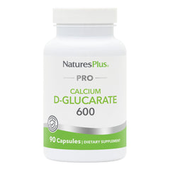Bottle of NaturesPlus PRO Calcium D-Glucarate CDG 600 mg