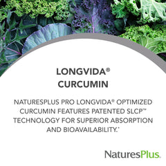 NaturesPlus PRO Longvida Curcumin lozenges bottle label close-up