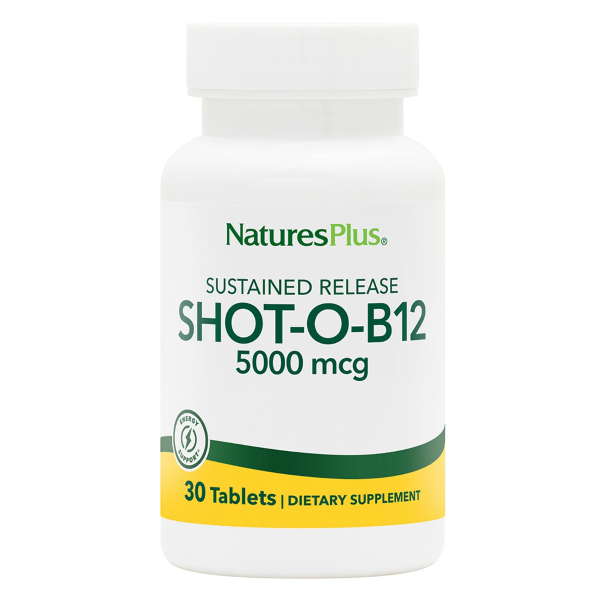 NaturesPlus Shot-O-B12 bottle – front view