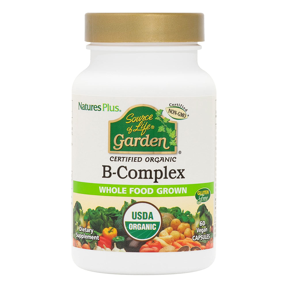 NaturesPlus Source of Life Garden B Complex 60 Vegan Capsules bottle