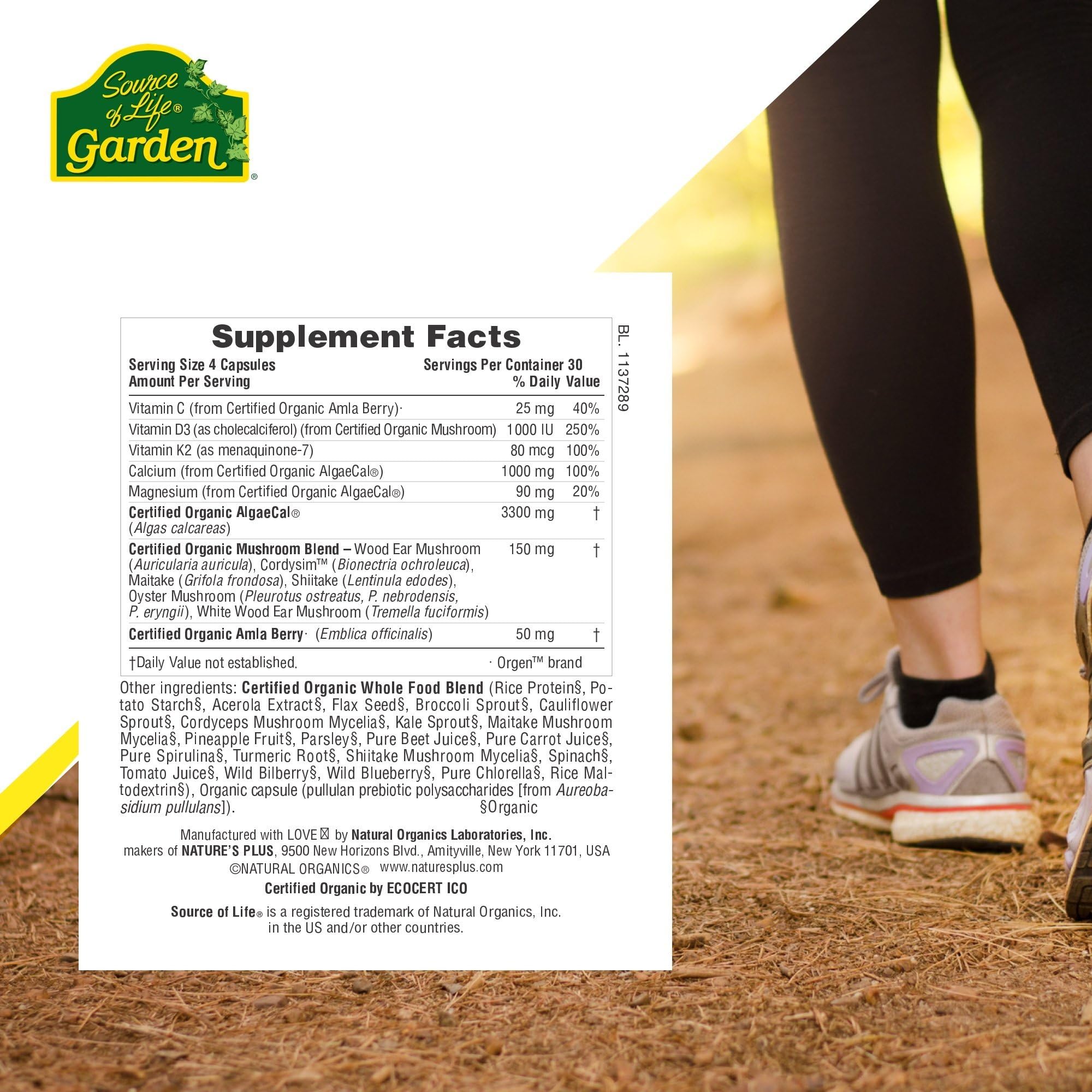 Gluten-free vegan organic supplement branding