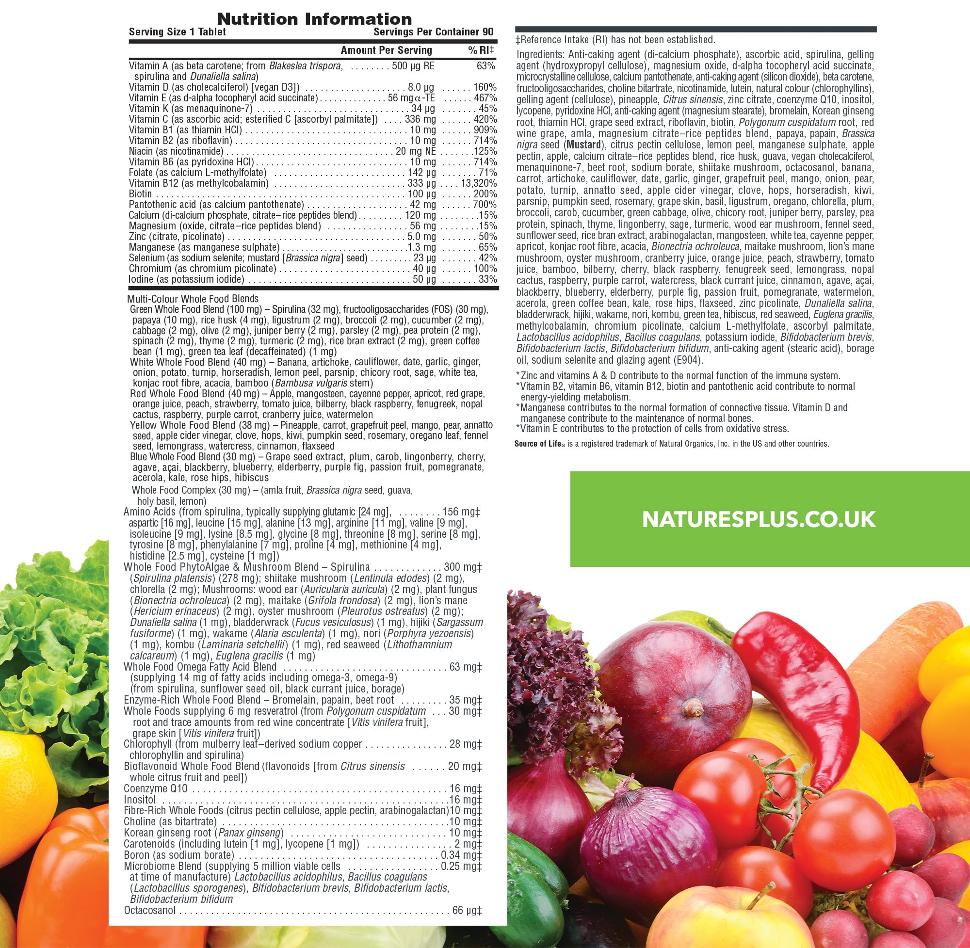 Highlighting immune, bone and energy benefits of the product