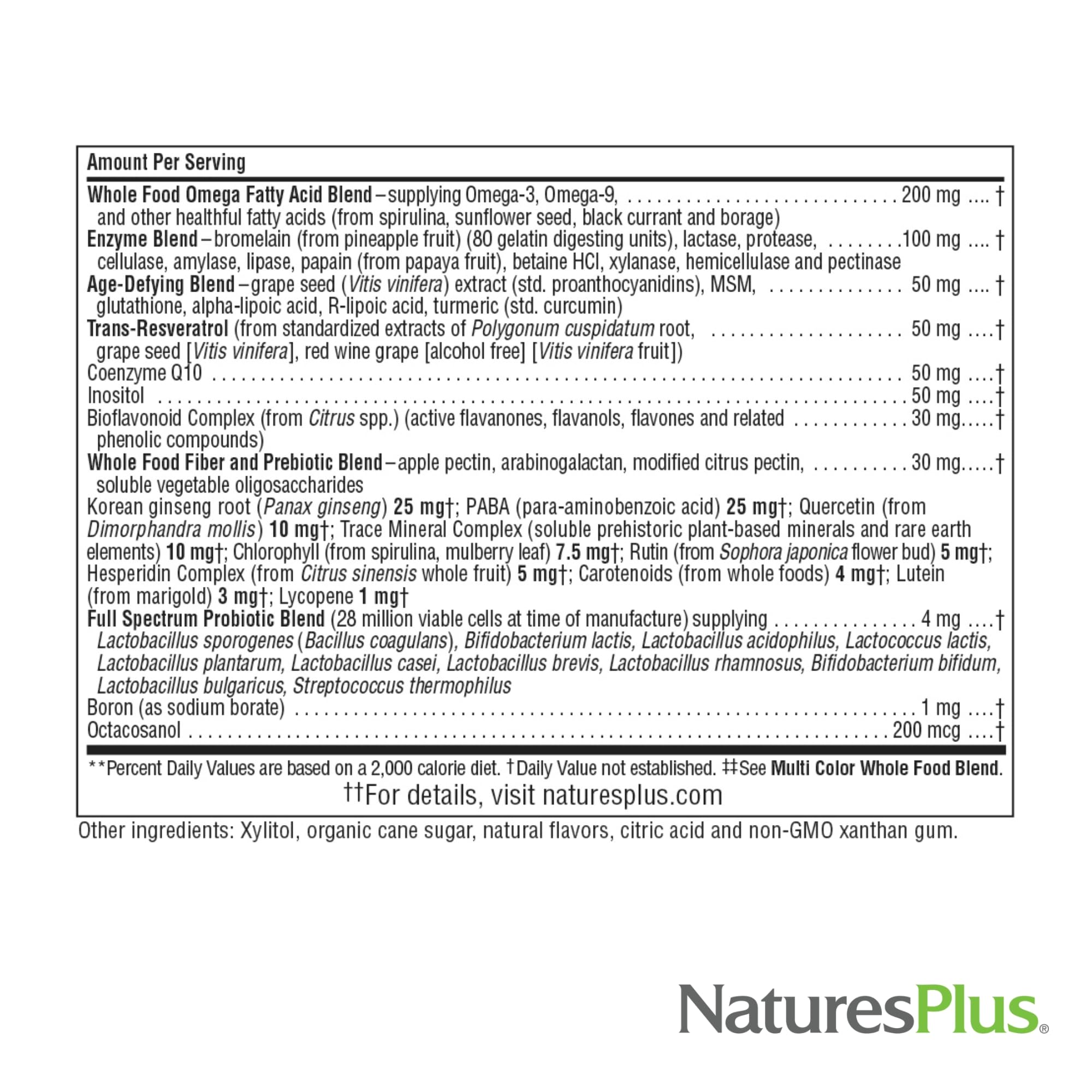 Icon indicating allergen-free formula for NaturesPlus Source of Life Gold.