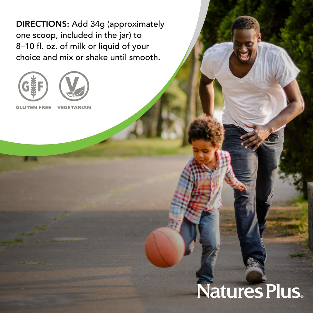 Gluten-free and vegetarian labeling for Source of Life GOLD Energy Shake