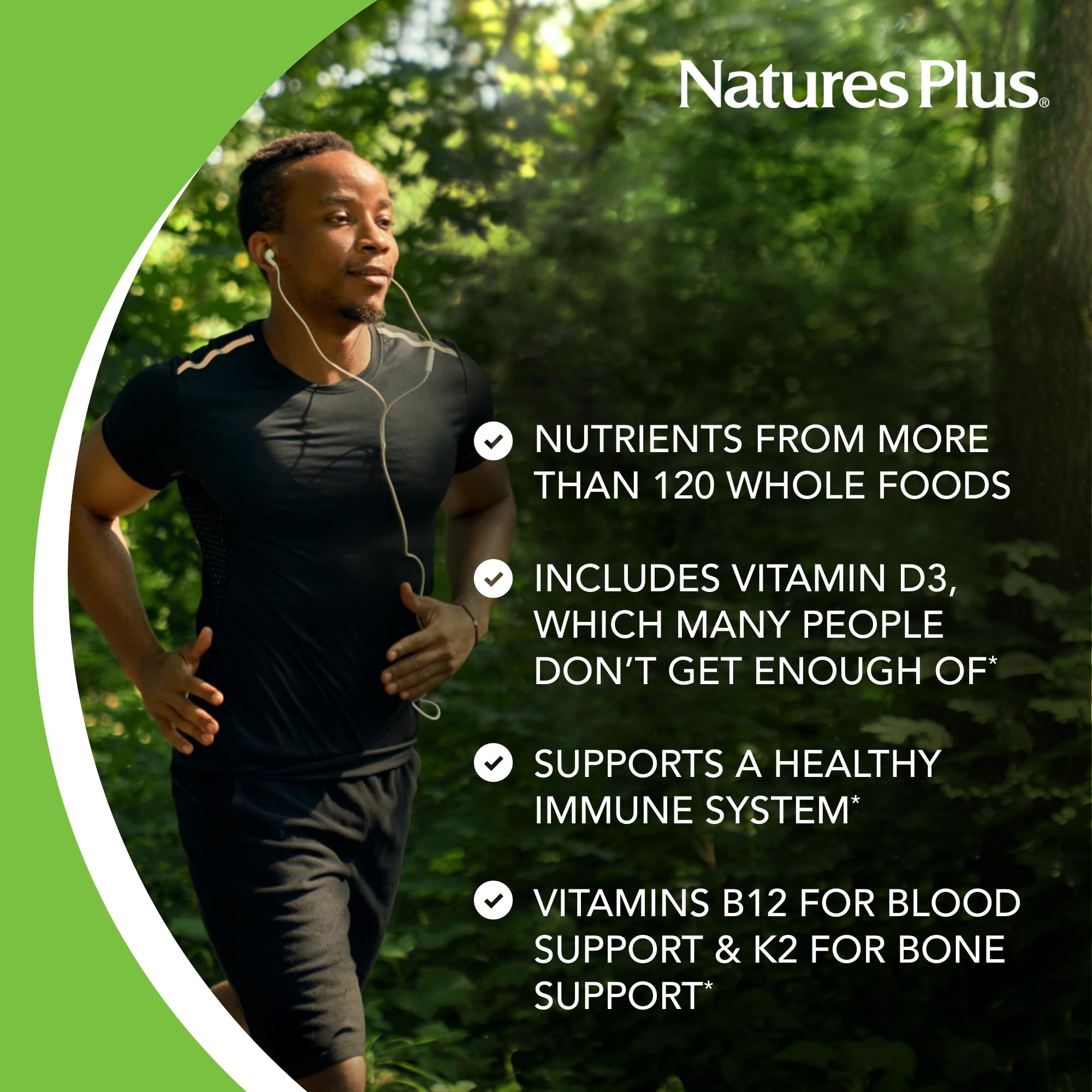 Ingredients list visual for Source of Life GOLD Energy Shake Tropical Berry