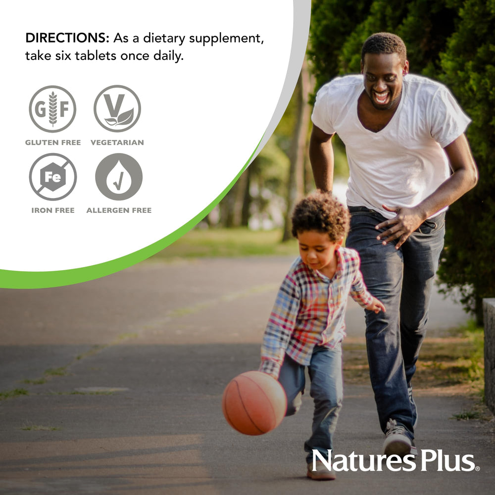 Pack of 2 bottles of NaturesPlus Source of Life No Iron