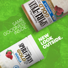 Back nutrition label of SPIRU-TEIN GOLD Vanilla