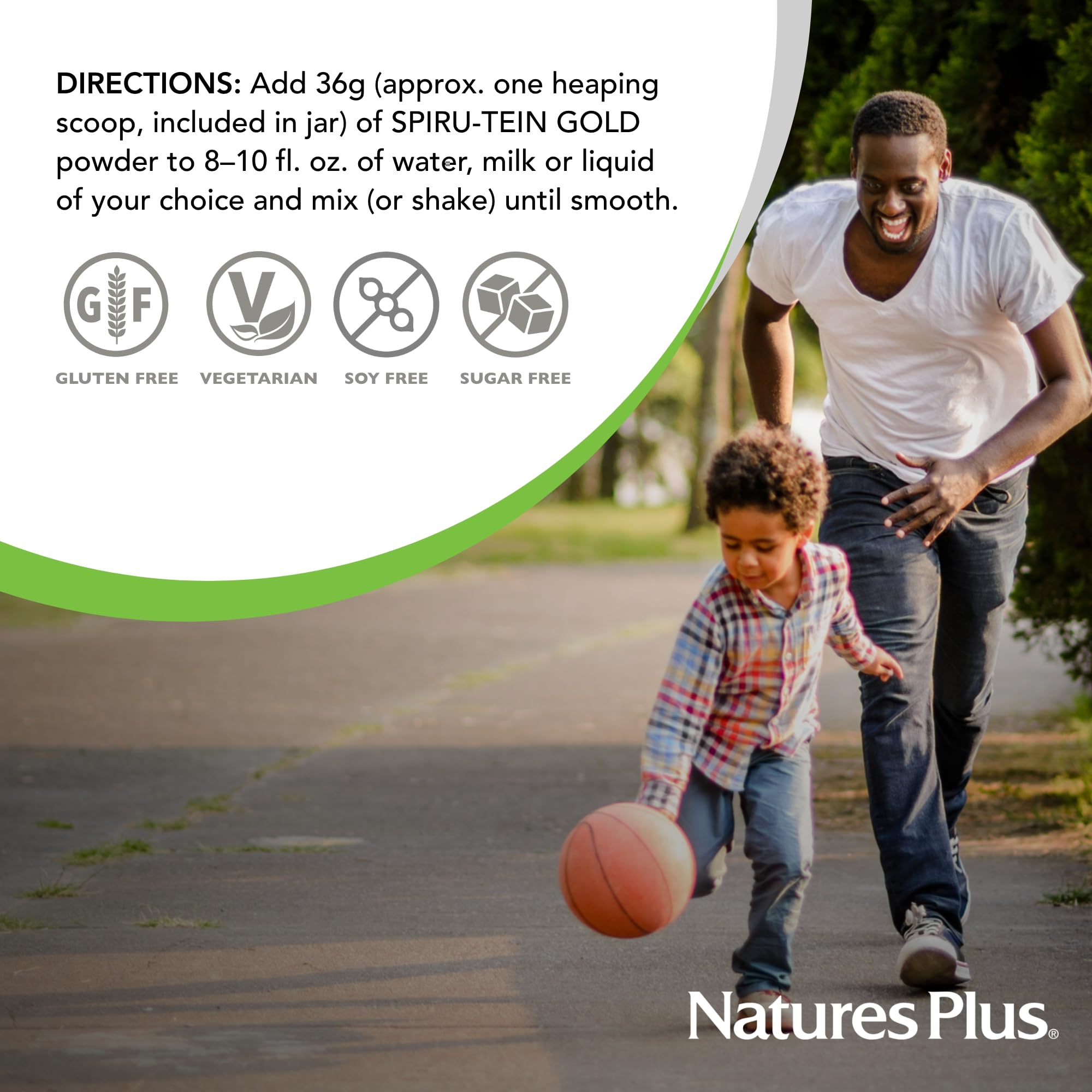 New and old SPIRU-TEIN GOLD Vanilla packaging designs