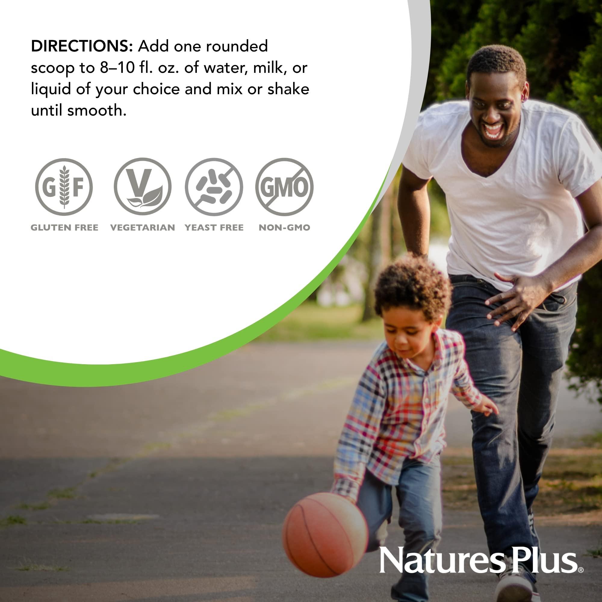 SPIRU-TEIN Junior Chocolate gluten-free jar communicates dietary option