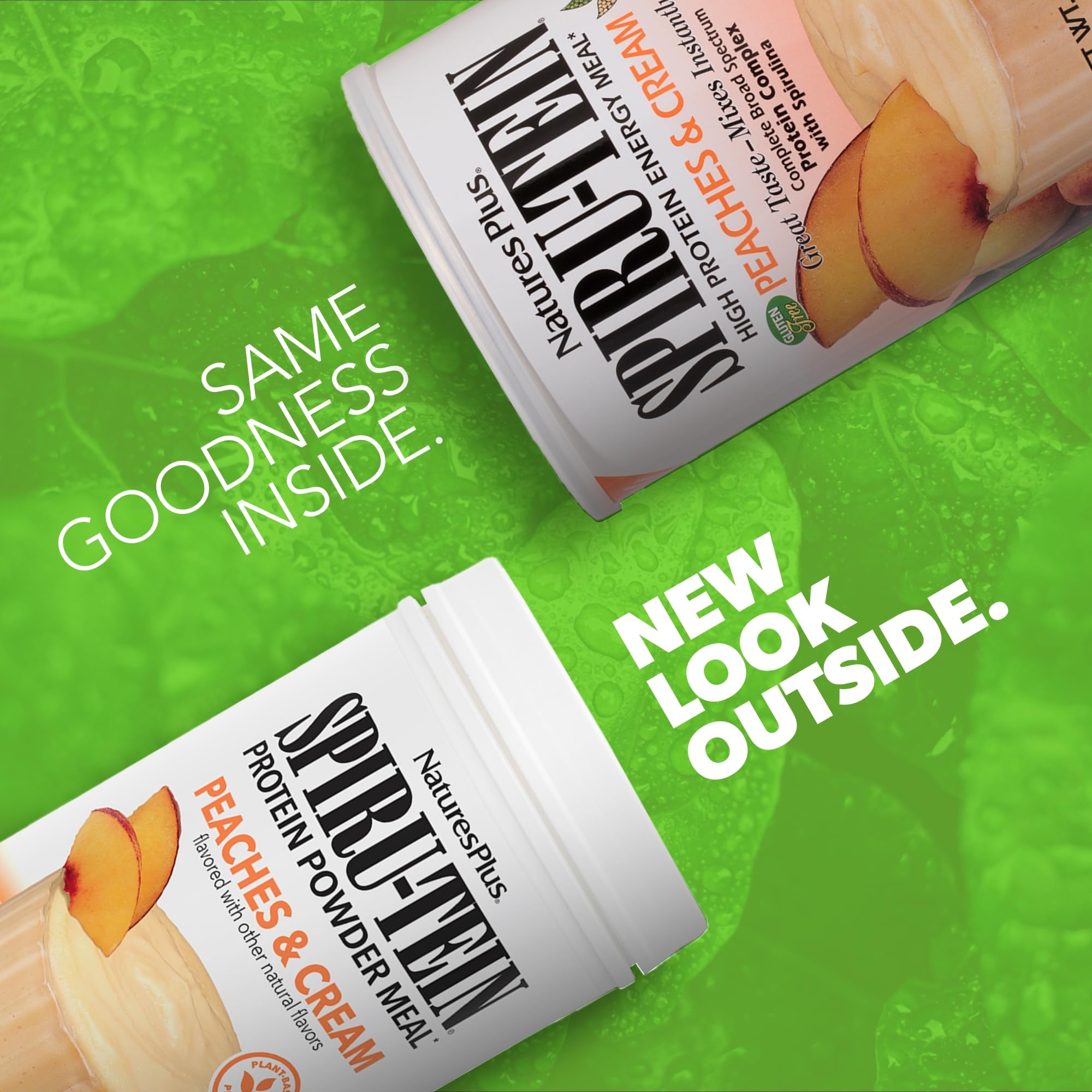 Nutrition facts and ingredients for SPIRU-TEIN Peaches & Cream