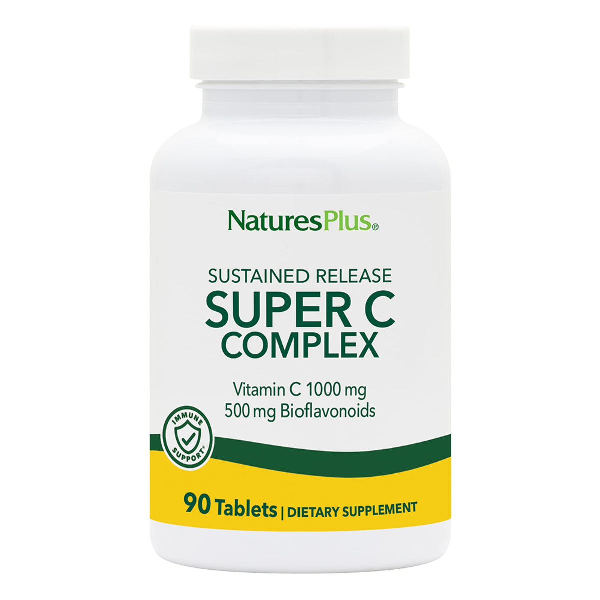 NaturesPlus Super C Complex bottle showing 1000 mg sustained-release Vitamin C