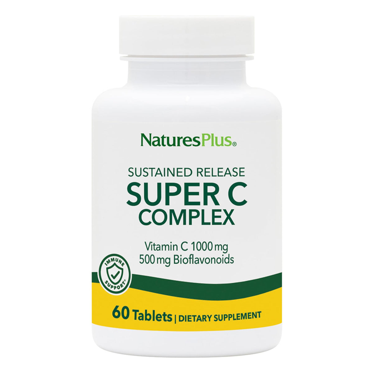 NaturesPlus Super C Complex bottle with 60 tablets