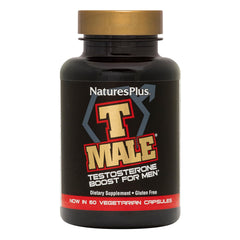 NaturesPlus T Male bottle front view branded for daily wellness