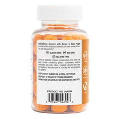 Serving suggestion for NaturesPlus Turmeric Curcumin Gummies peach