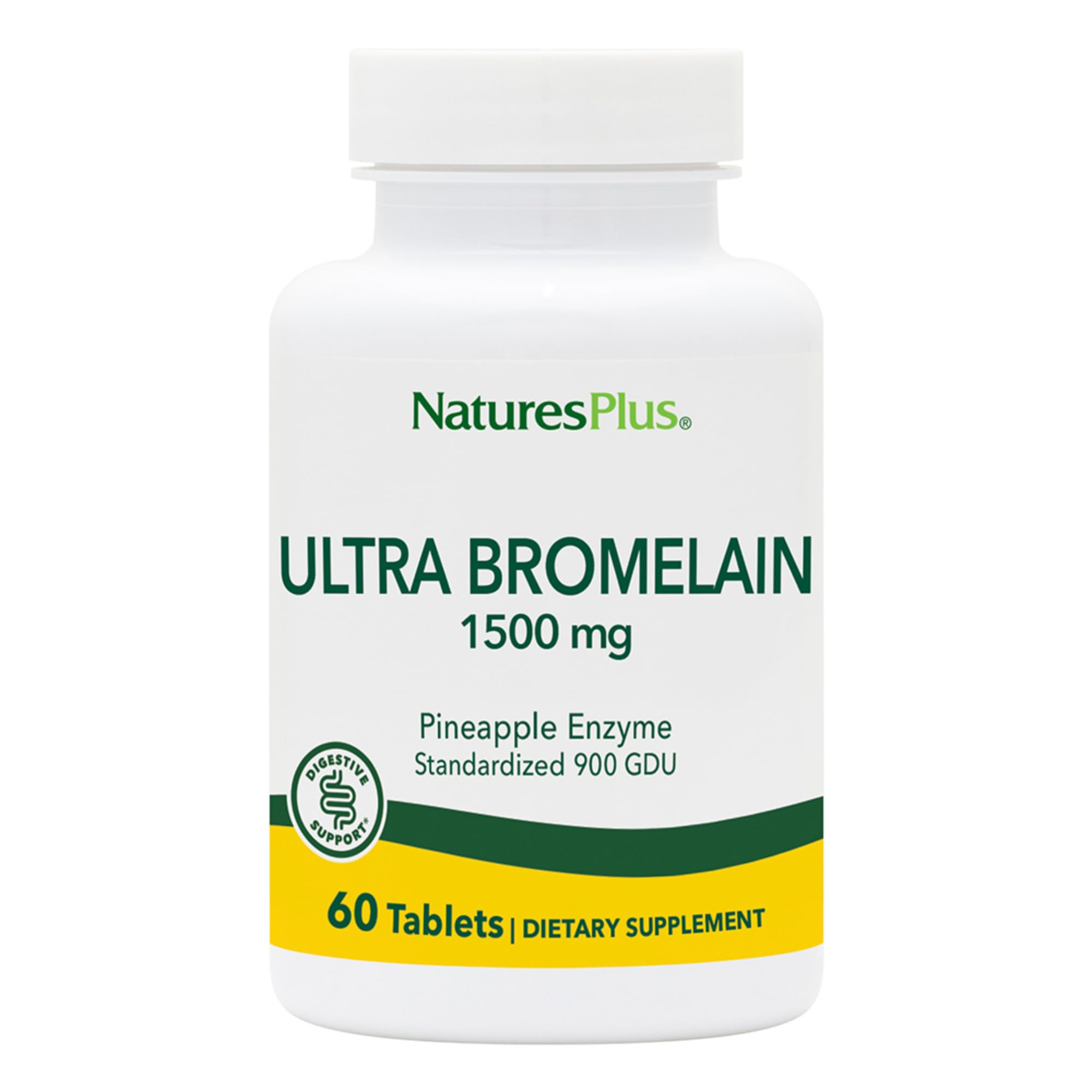 NaturesPlus Ultra Bromelain bottle - 60 tablets