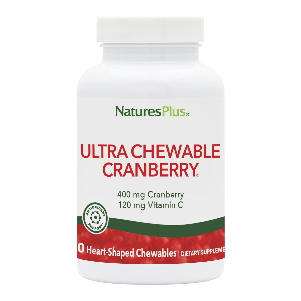 Hero image of NaturesPlus Ultra Chewable Cranberry Love Berries in a 2-pack
