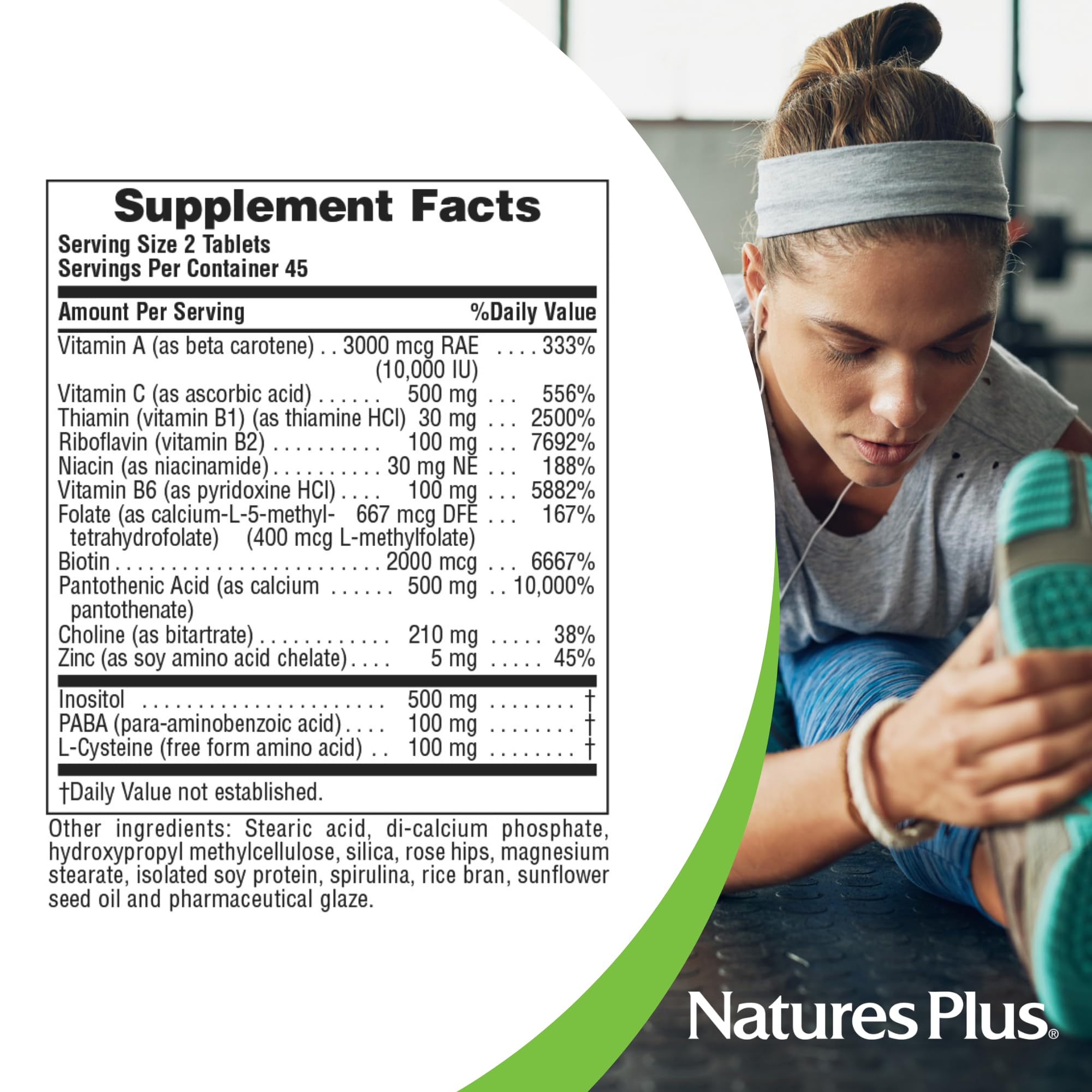 Gluten-free supplement label