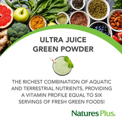 Dissolving Ultra Juice Green Powder in water