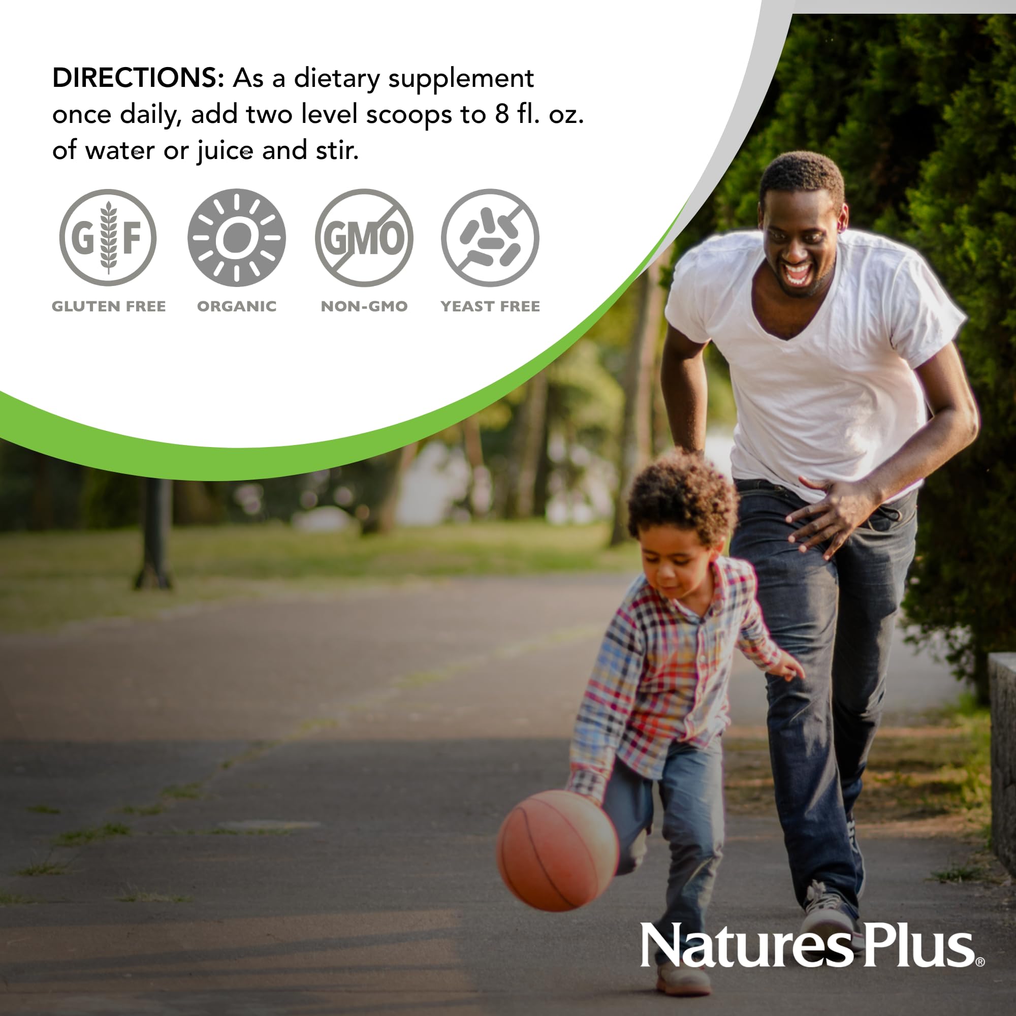 Ultra Juice Green Powder label and packaging