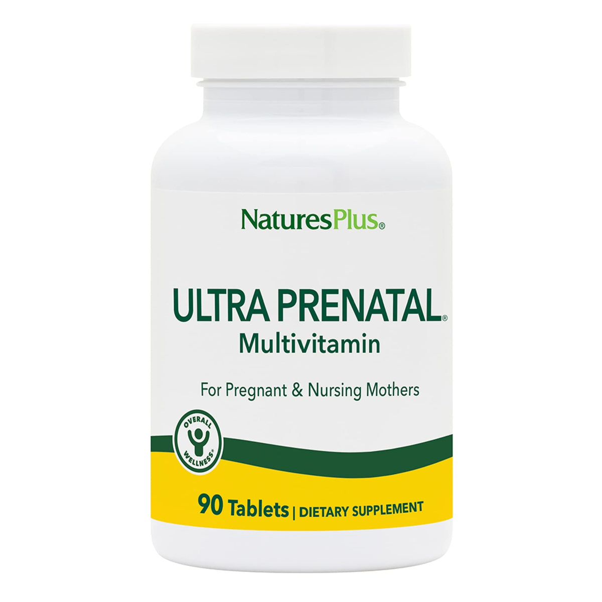 NaturesPlus Ultra Prenatal Multivitamin bottle front label
