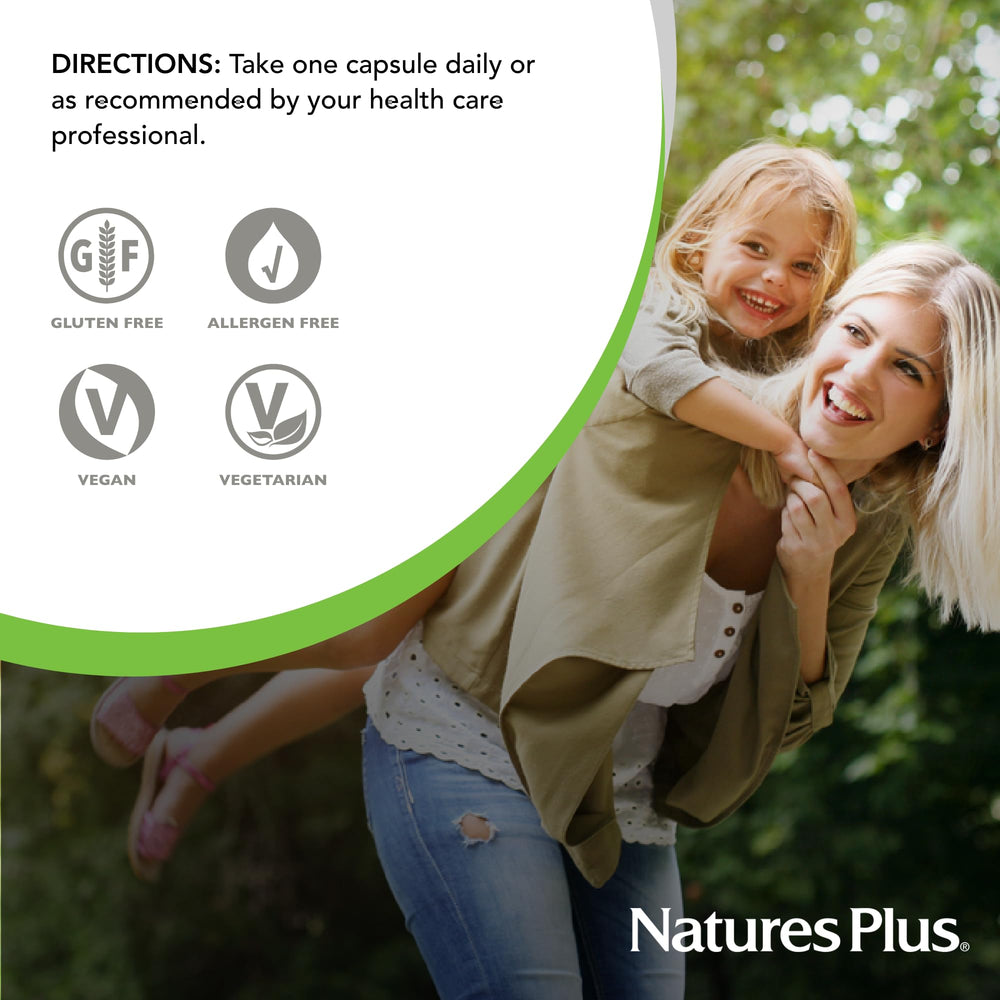 Vegan and gluten-free icons for NaturesPlus Herbal Actives Chasteberry