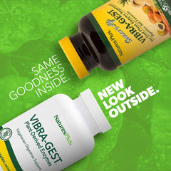 Vibra-Gest 180 capsules with digestive support text