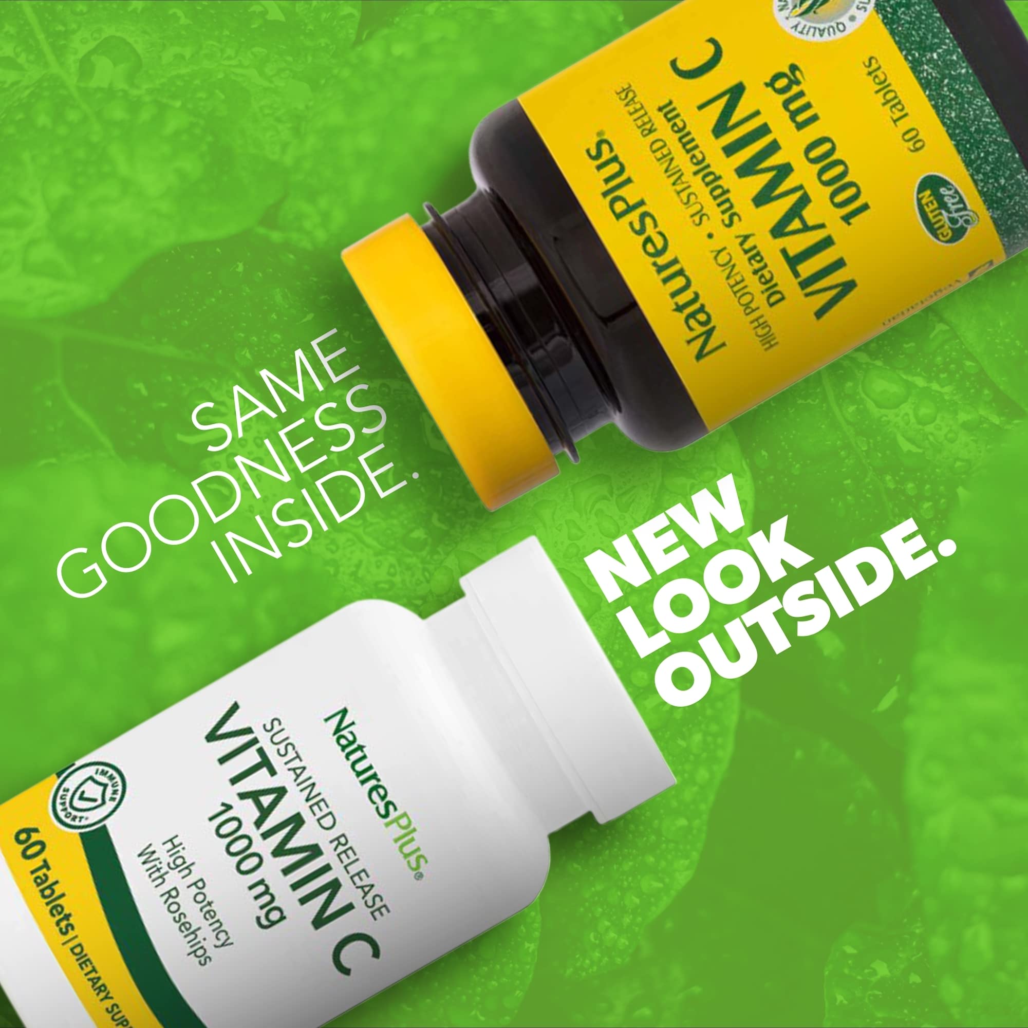 NaturesPlus Vitamin C label featuring Rose Hips