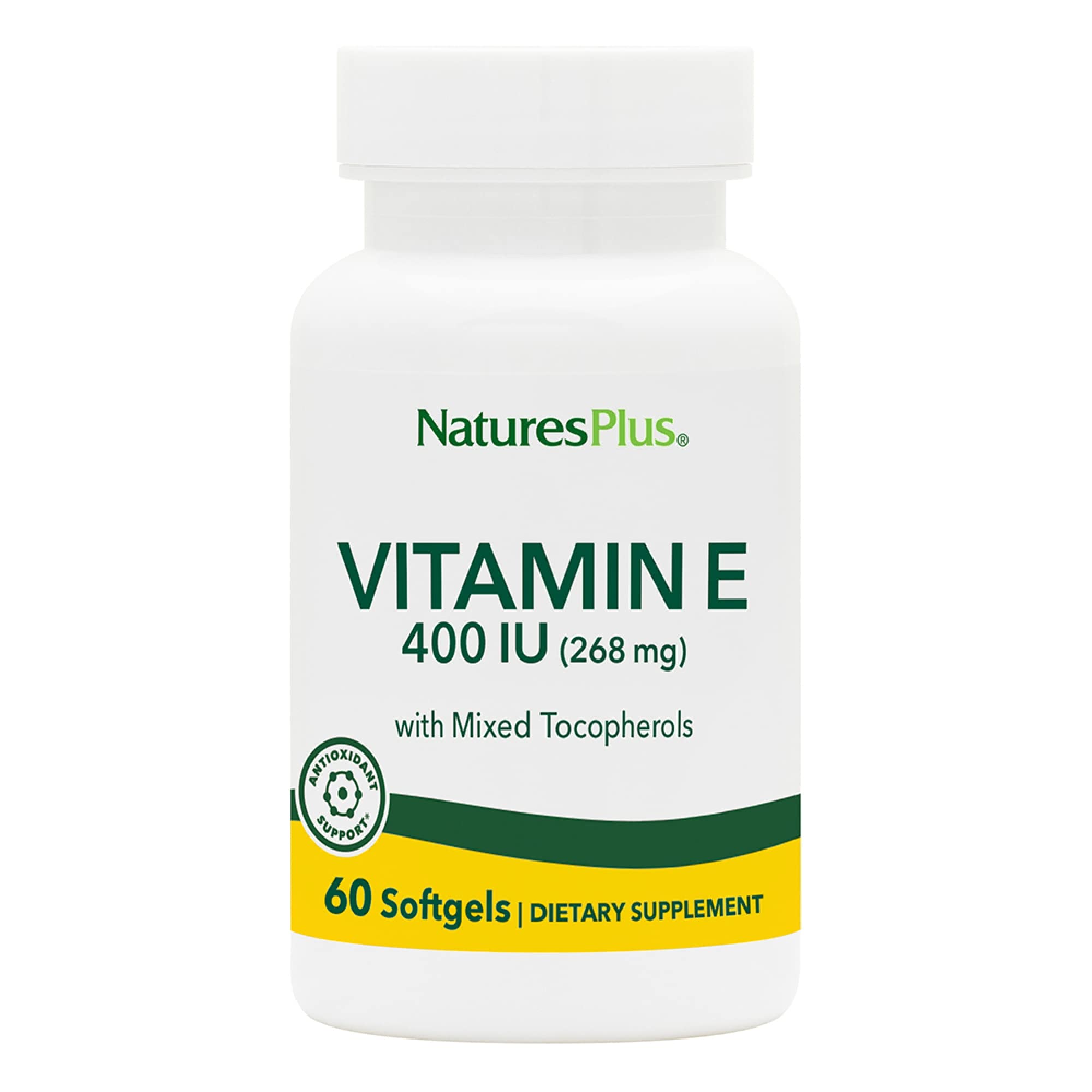 NaturesPlus Vitamin E 400 IU bottle front
