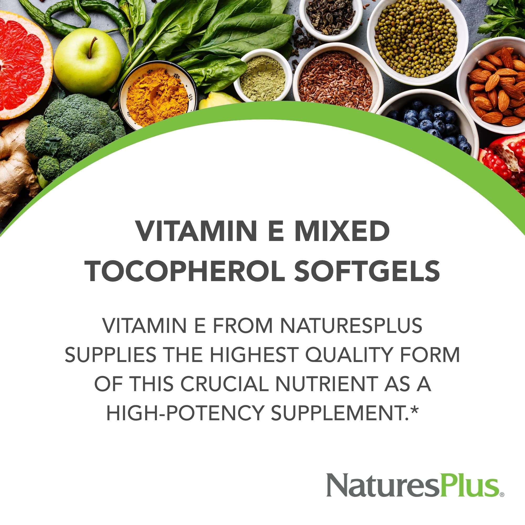 Close-up of Vitamin E 400 IU label showing d-tocopherol