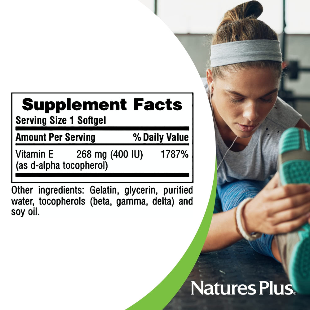 Vitamin E softgel capsule detail