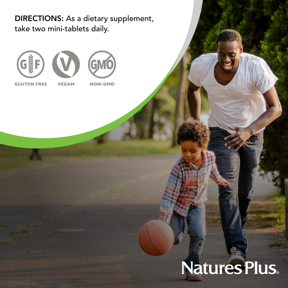 NaturesPlus Hema-Plex Iron 60 servings label with chelated iron