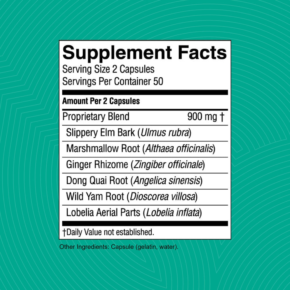 Slippery elm bark ingredient