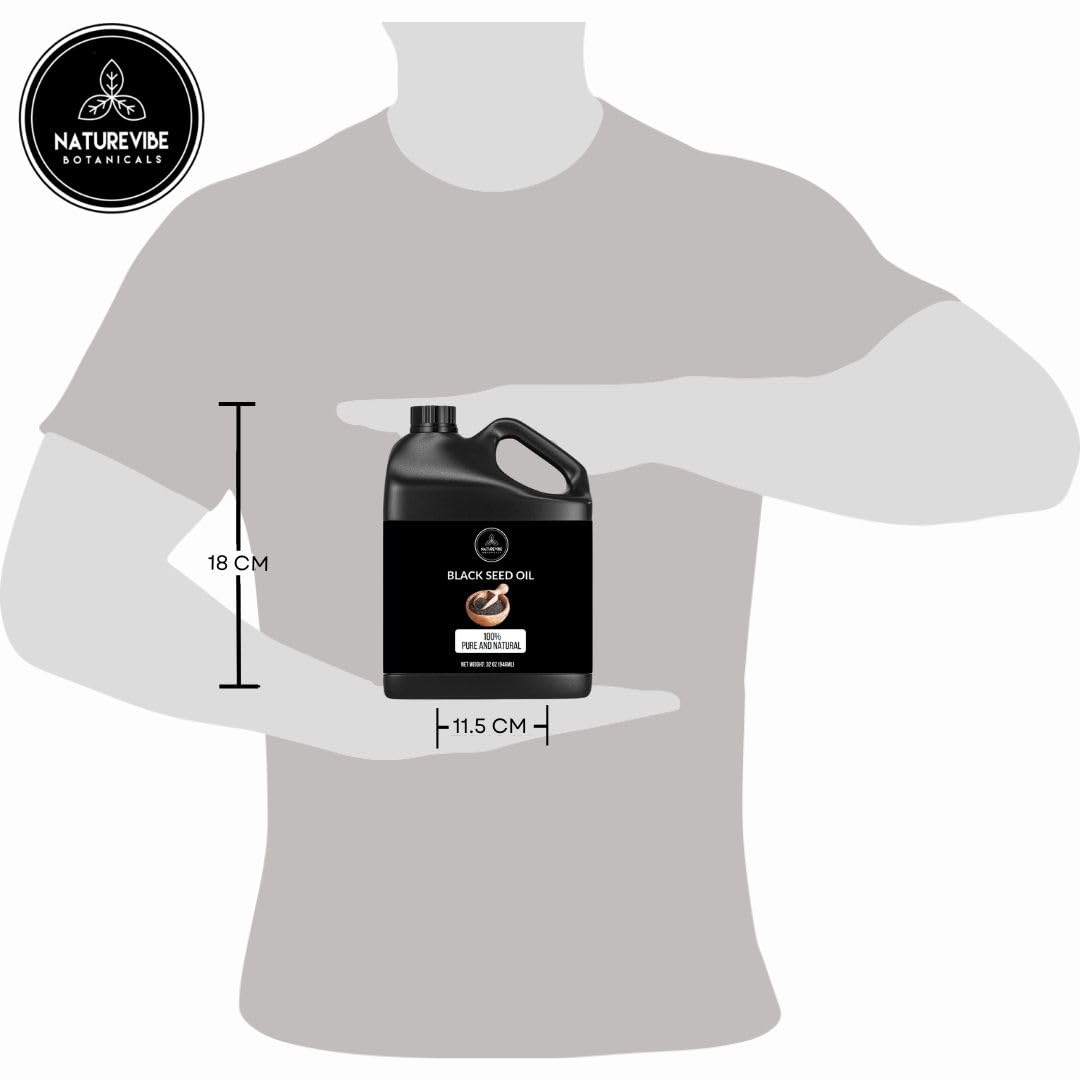 Nutrition facts panel for Naturevibe Botanicals Black Cumin Seed Oil