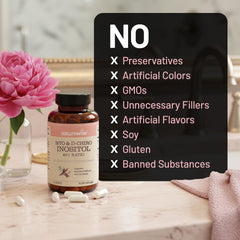 NatureWise serving size of four capsules displayed for dosage clarity benefit