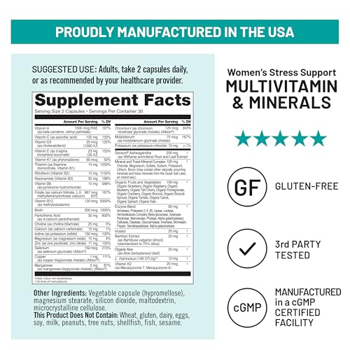 Bottle interior with capsules visible