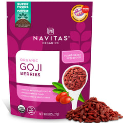 Navitas Organics Goji Berries 8oz bag – hero image