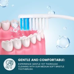 Ergonomic handle design on Navona toothbrush