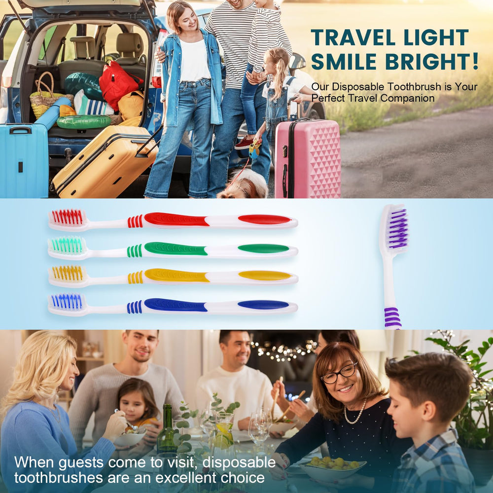 Bulk disposable toothbrushes suitable for donations and clinics
