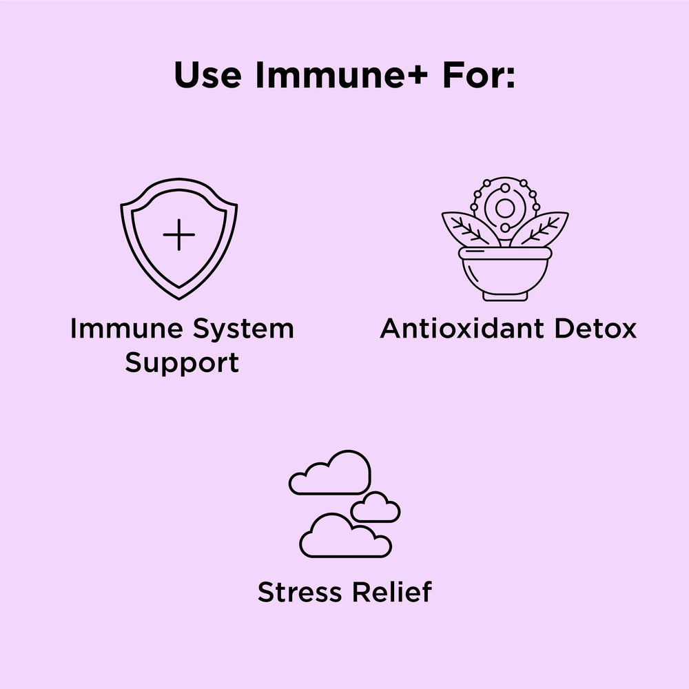 nbpure Immune+ bottle side view showing 90-count label
